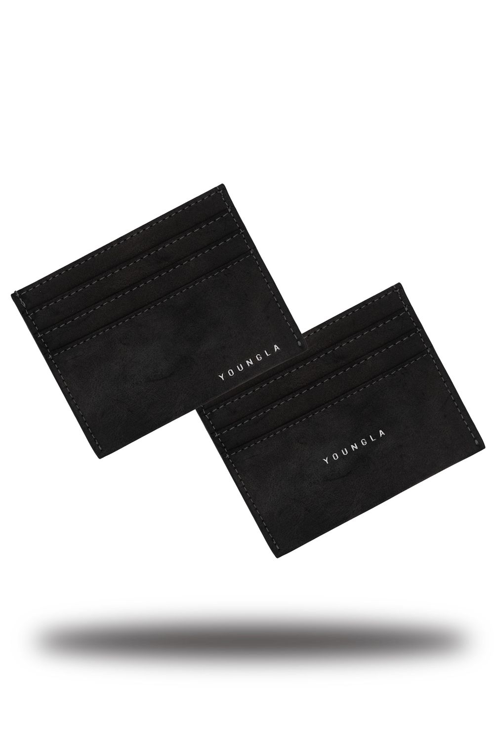 Young LA 725 Executive Card Holder Black | Australia QULYC-7401