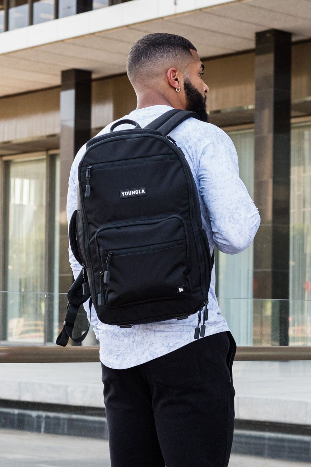 Young LA 730 Expedition Backpacks Black | Australia SMNIP-7849