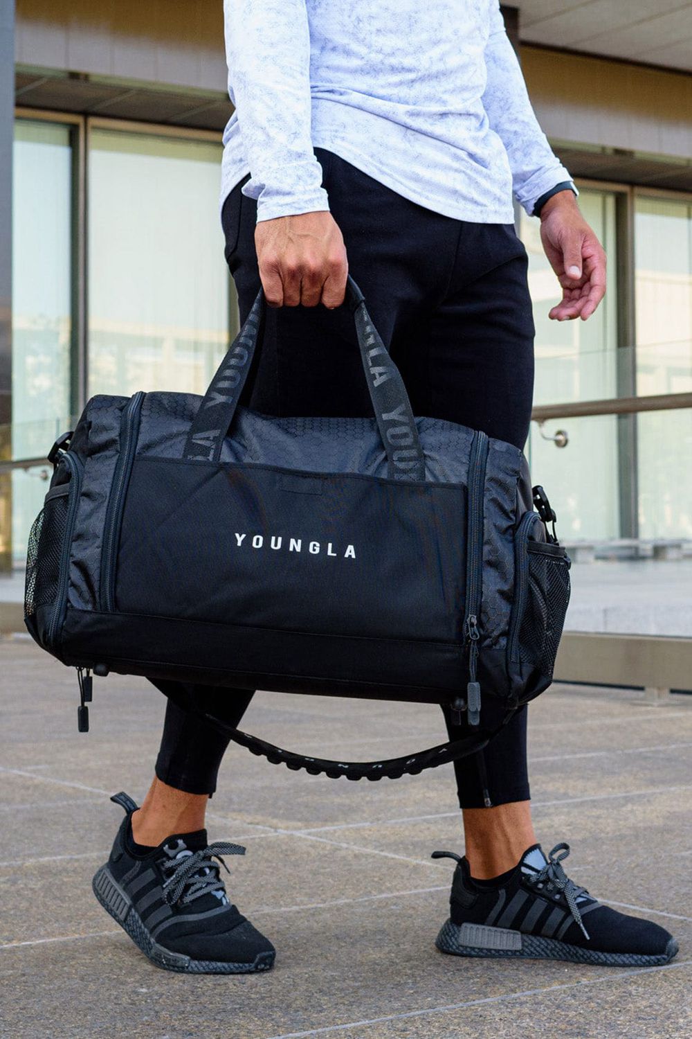 Young LA 740 Elite Duffle Bags Black | Australia EOLQR-1538