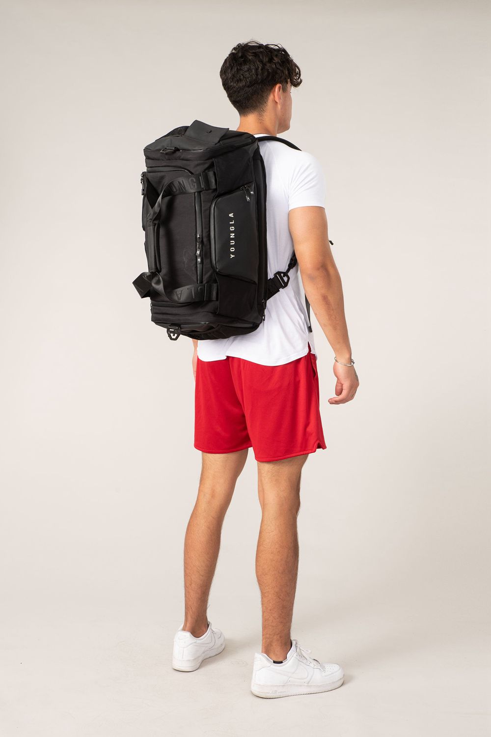 Young LA 741 Hybrid Duffle Backpacks Black | Australia BNVZT-2593