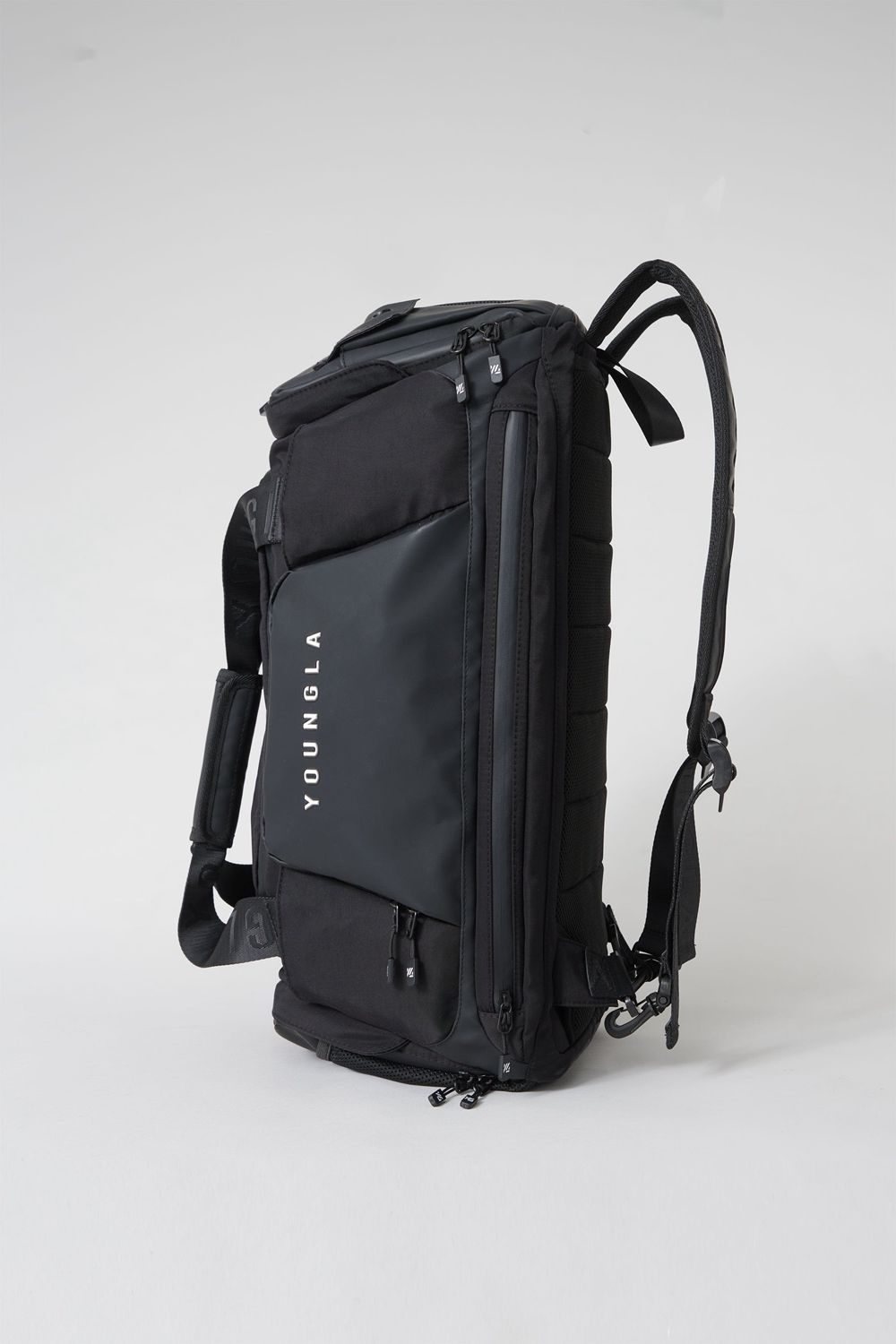 Young LA 741 Hybrid Duffle Backpacks Black | Australia BNVZT-2593