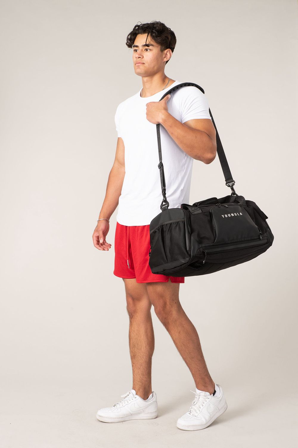 Young LA 741 Hybrid Duffle Backpacks Black | Australia BNVZT-2593