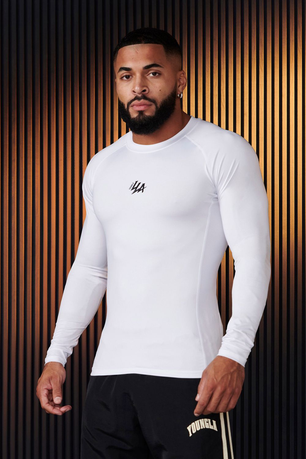 Young LA 802 - Speed Compression Longsleeves White | Australia ACGBH-3257