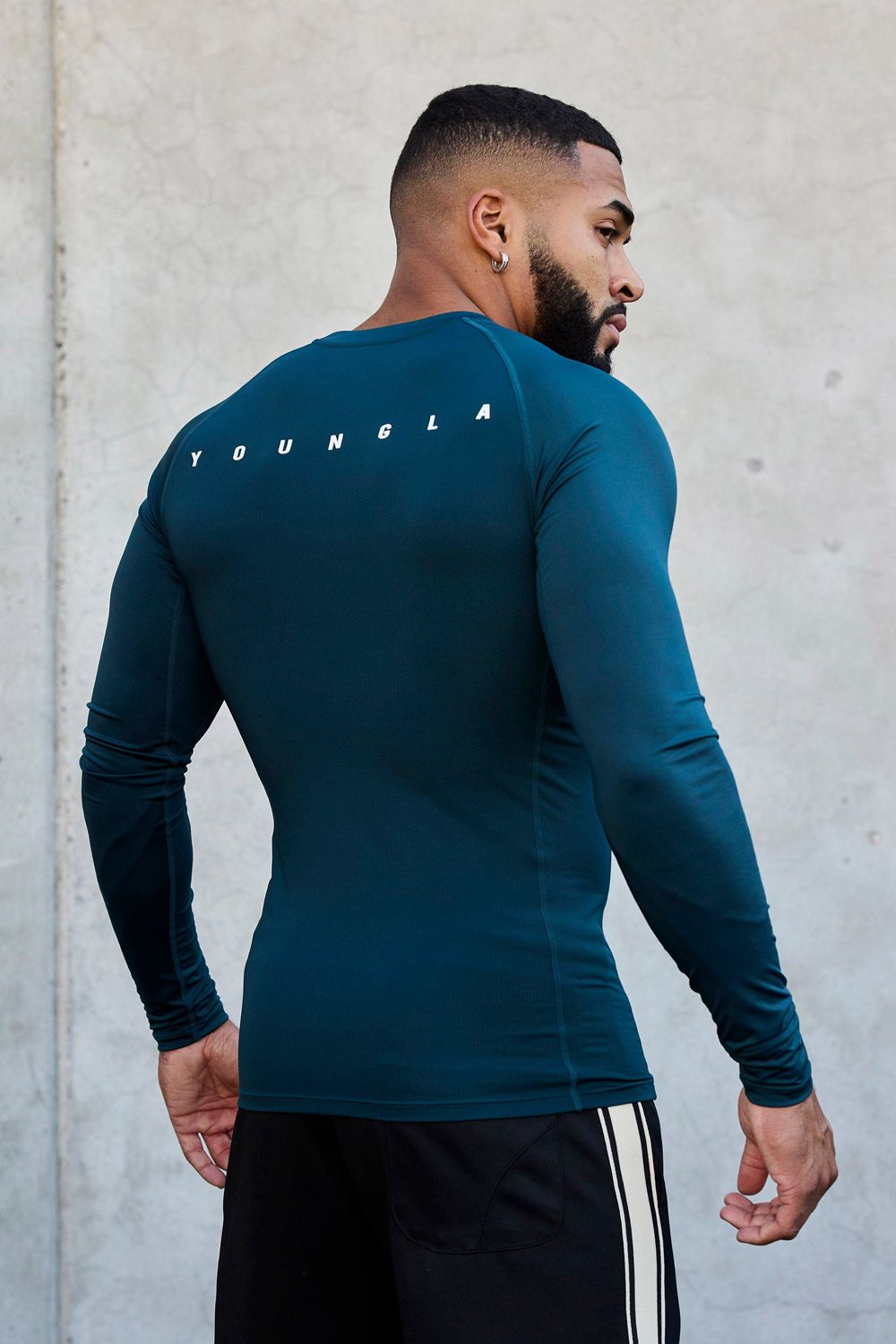 Young LA 802 - Speed Compression Longsleeves Teal | Australia BZEQH-7493