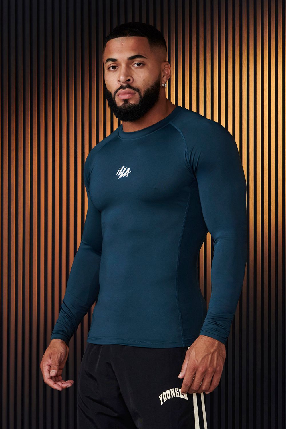 Young LA 802 - Speed Compression Longsleeves Teal | Australia BZEQH-7493