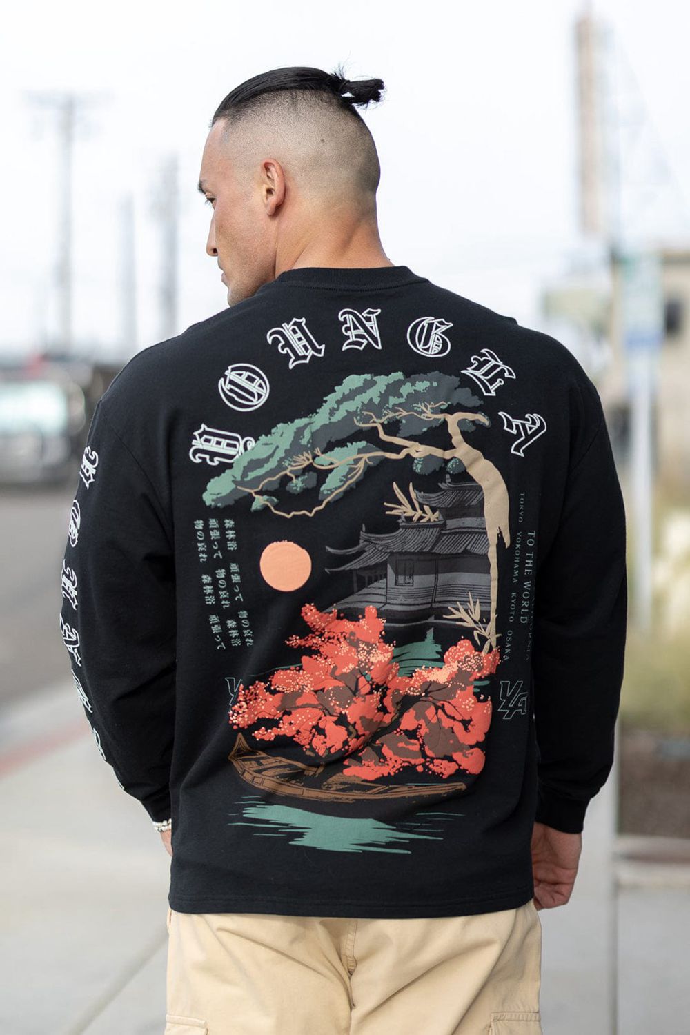 Young LA 8038 - Tokyo Longsleeves Black | Australia MXQNS-6742