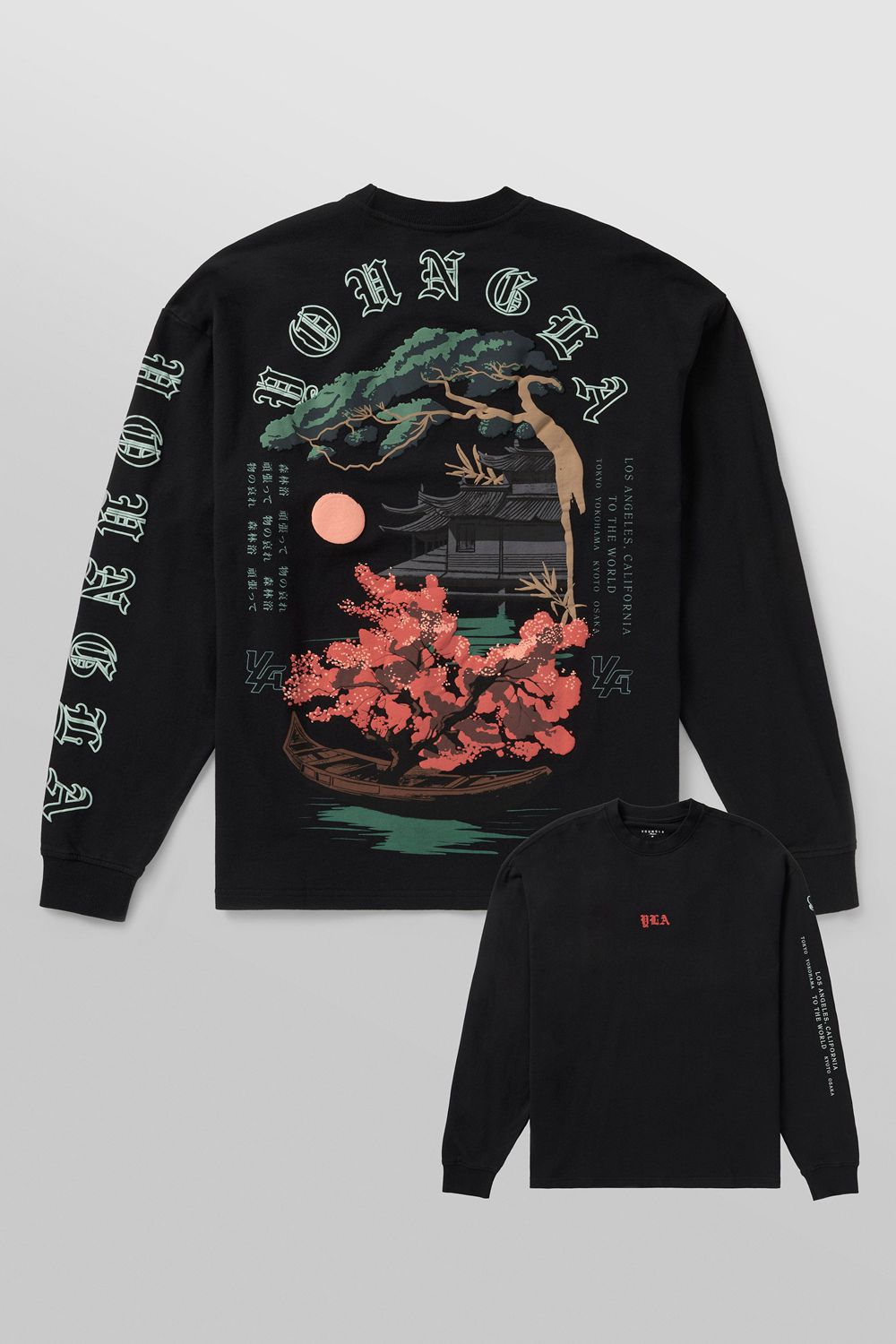 Young LA 8038 - Tokyo Longsleeves Black | Australia MXQNS-6742