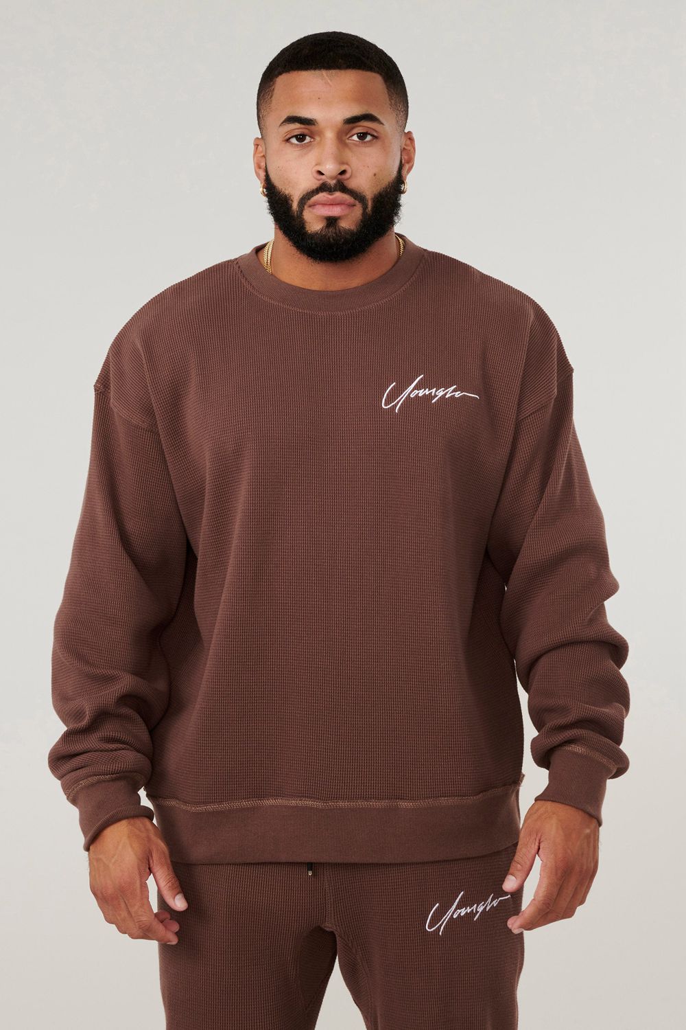 Young LA 807 Cozy Thermal Longsleeves Brown | Australia QLCRB-8160