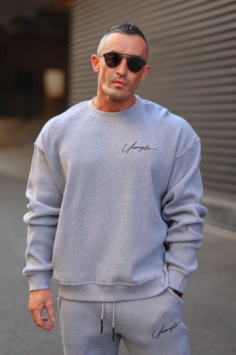 Young LA 807 Cozy Thermal Longsleeves Light Blue | Australia LQDFB-6724