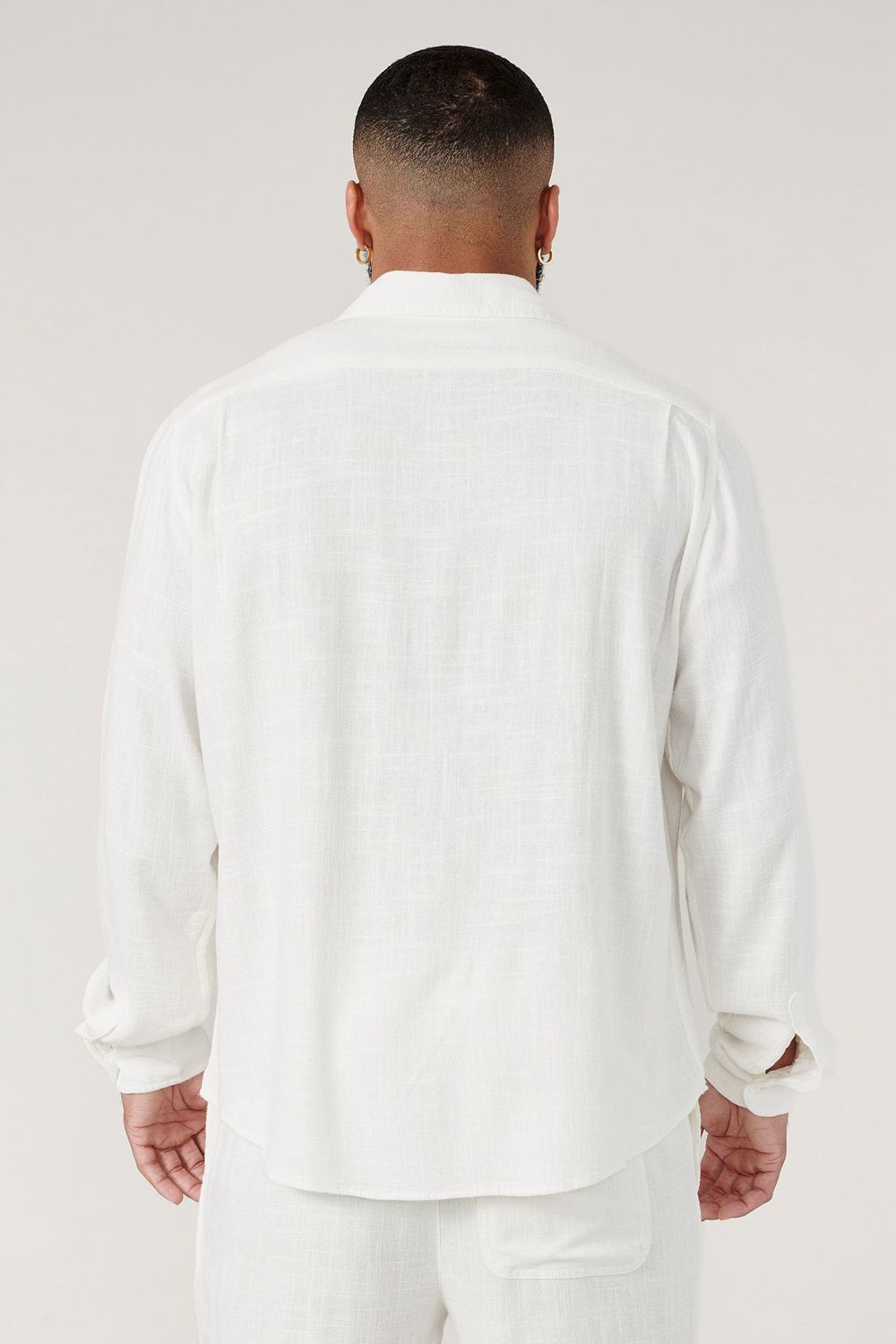 Young LA 825 - Simply Linen Shirts White | Australia RSZQH-0476