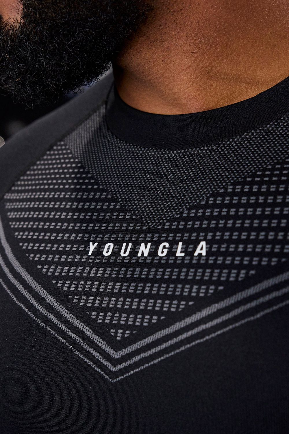 Young LA 833 - Superhero Compression Longsleeves Black | Australia VFXRC-4032