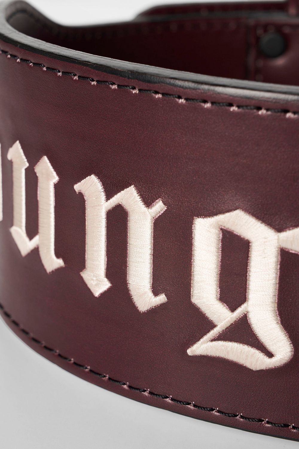 Young LA 902 - 8mm Leather Belts Burgundy | Australia MYLBT-6430