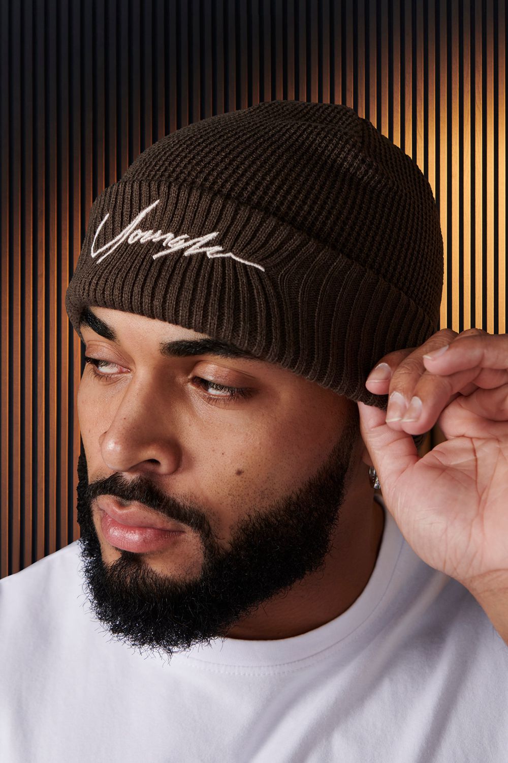 Young LA 906 - Signature Beanies Brown | Australia IQLYC-1307