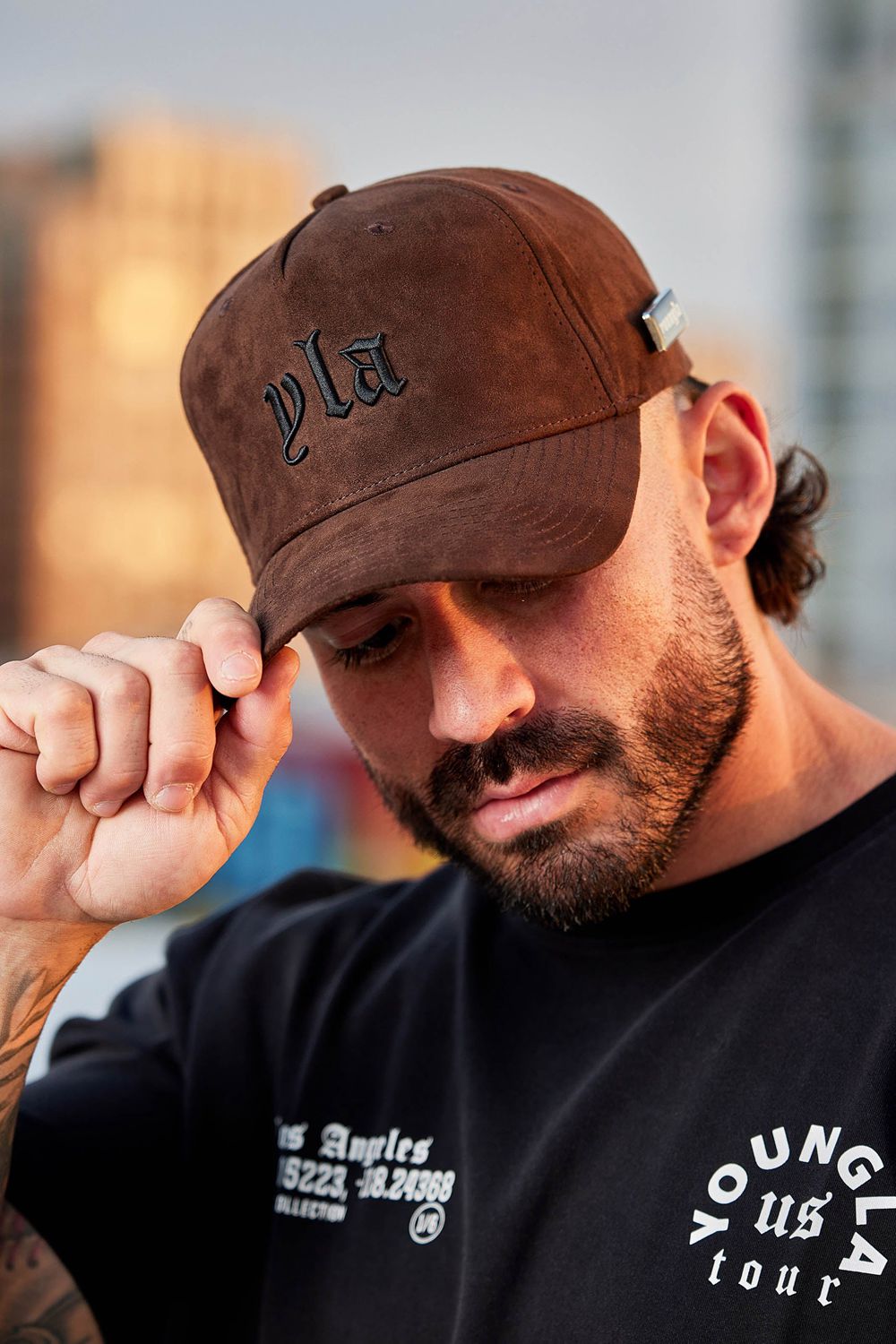 Young LA 915 - Yla Suede Hats Brown | Australia QNDMH-8547