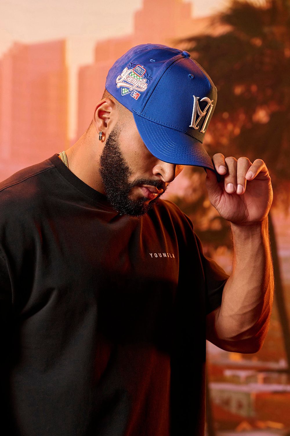 Young LA 919 - La Reversed Hats Blue | Australia EYOWN-2605