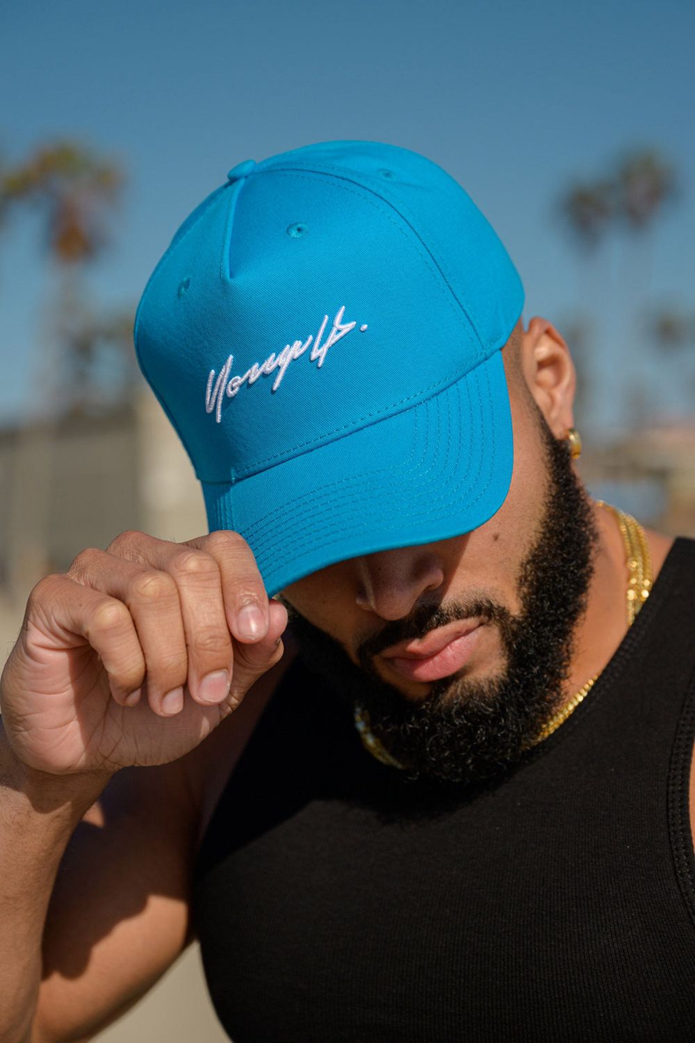 Young LA 922 Signature Hats Light Blue | Australia LVIBF-8092