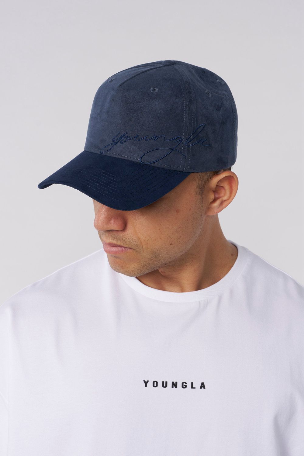 Young LA 937 - Suede Signature Hats Navy | Australia WAQCS-1760