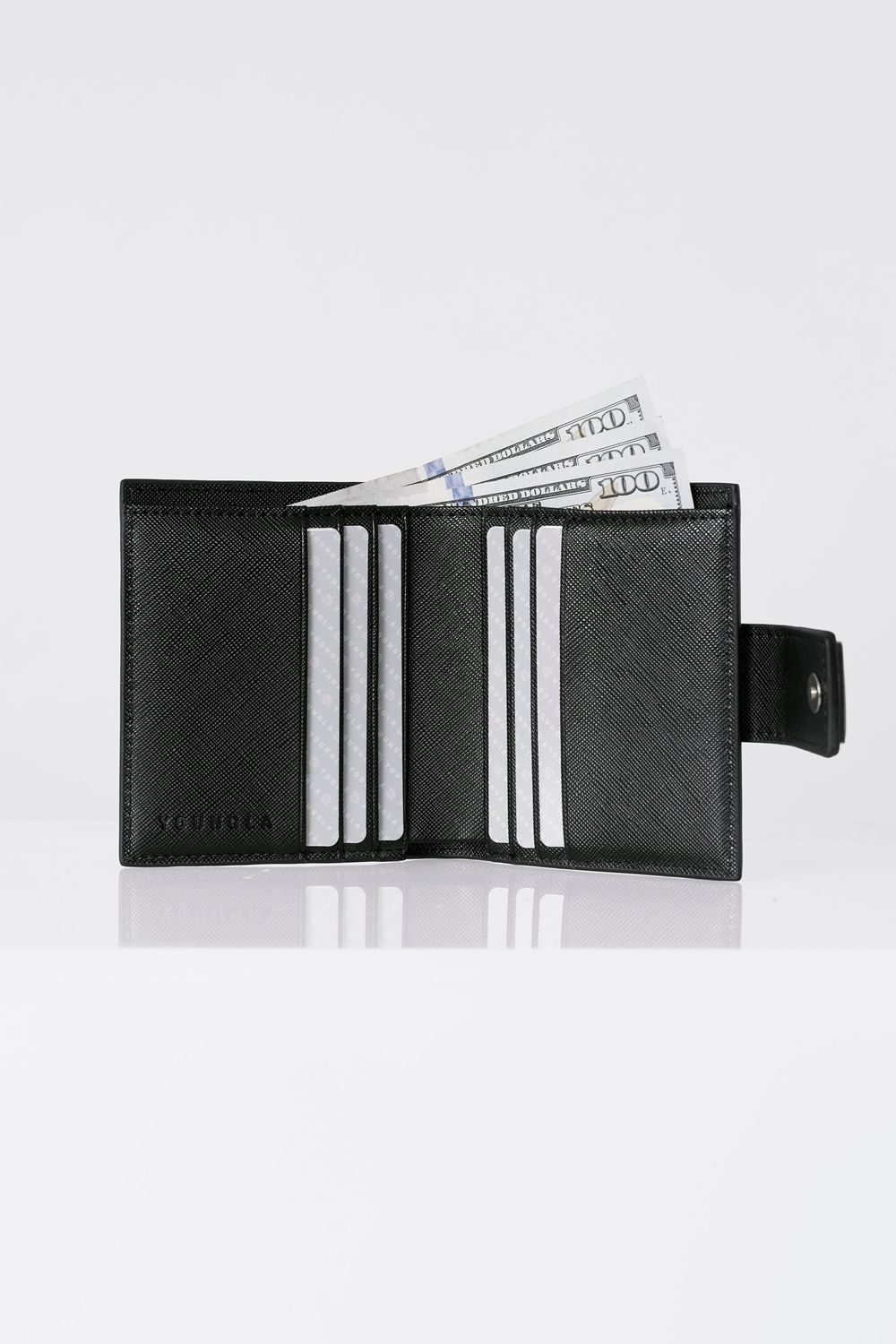 Young LA 951 - Executive Bifold Wallets Black | Australia CIPHY-8375