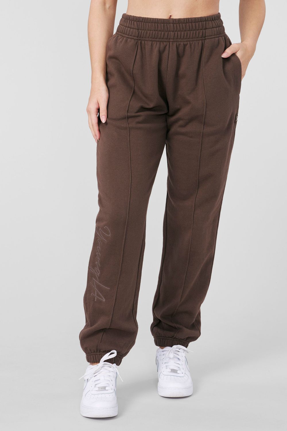 Young LA W202 - Script Joggers Dark Brown | Australia AYXZU-7502