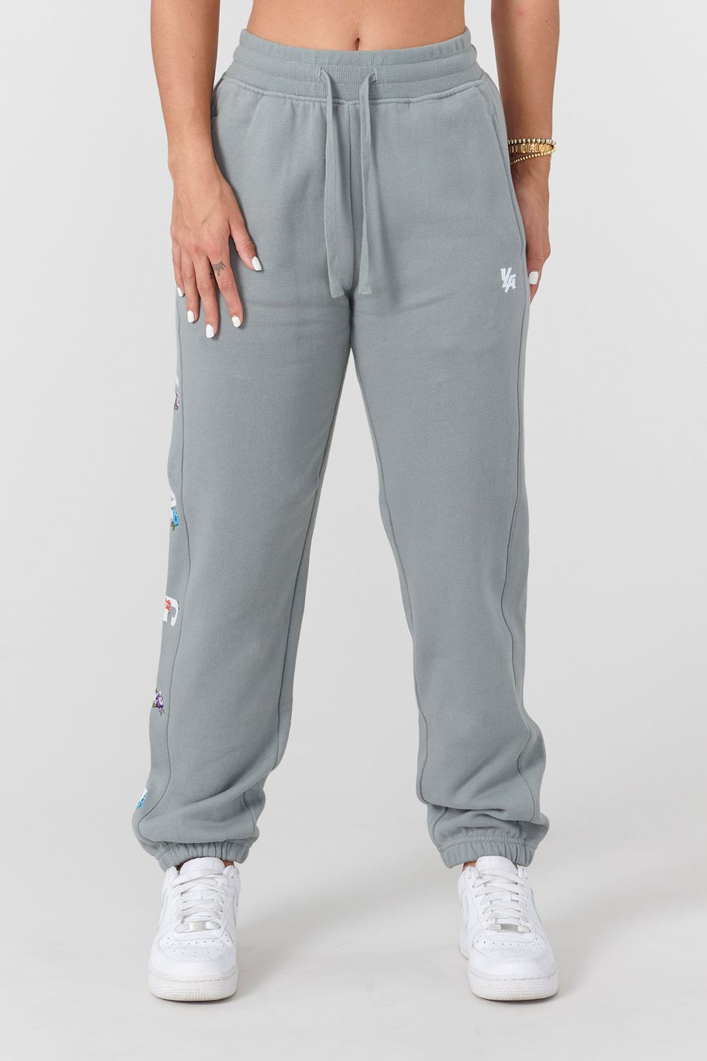 Young LA W203 Winter Bloom Joggers Blue | Australia KLYDM-3267