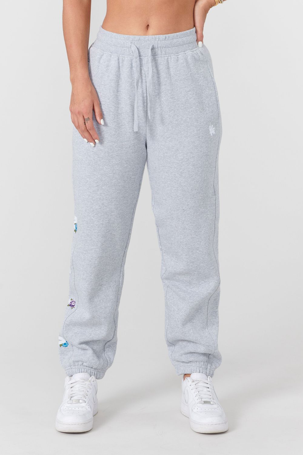 Young LA W203 Winter Bloom Joggers Light Grey | Australia UCZTI-5123