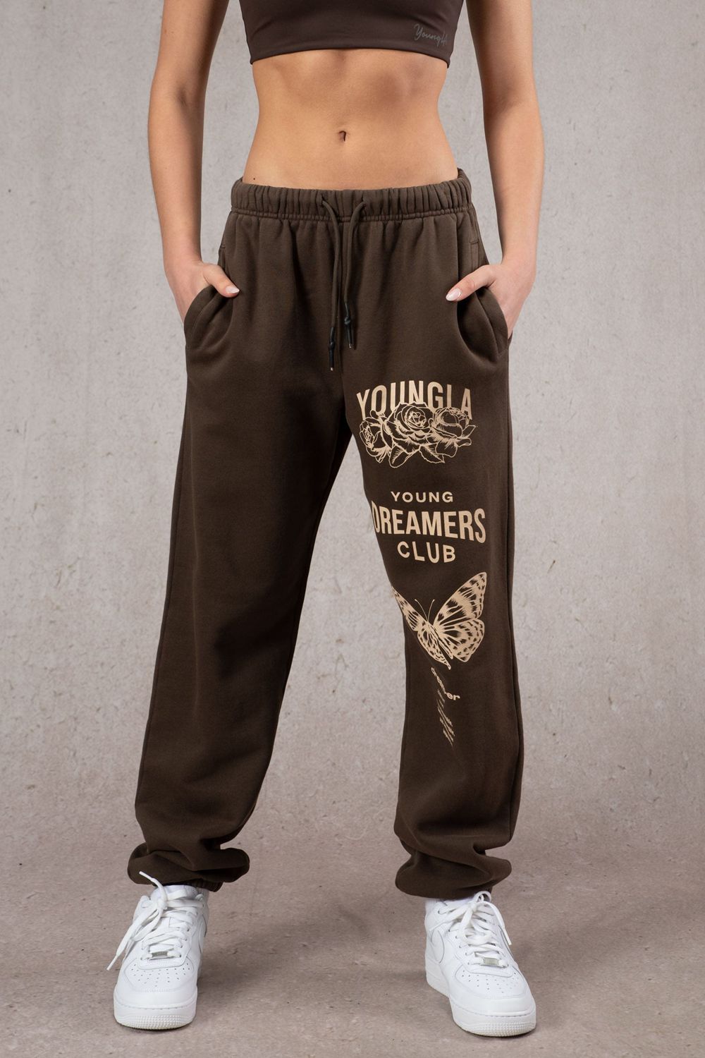 Young LA W211 Dreamers Joggers Dark Brown | Australia WPTCQ-4603