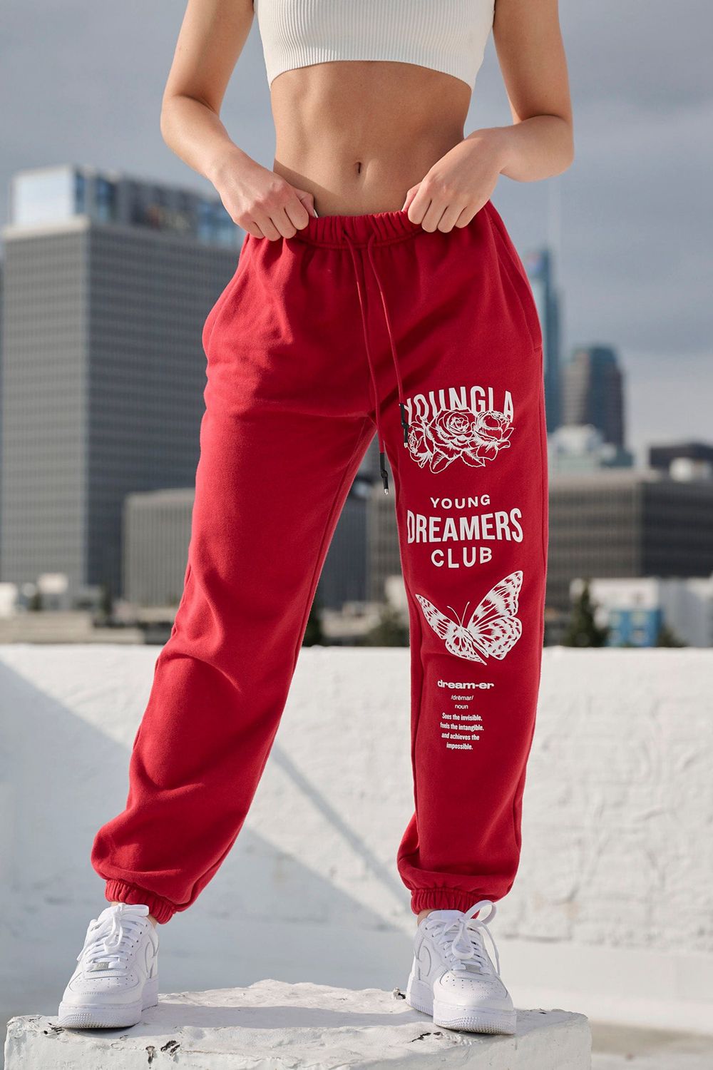 Young LA W211 Dreamers Joggers Red | Australia GEBTI-0186