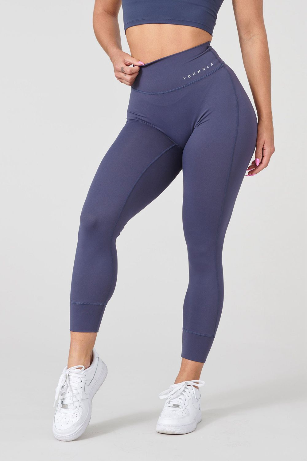 Young LA W212 Progress Leggings Blue | Australia XUYJI-5436