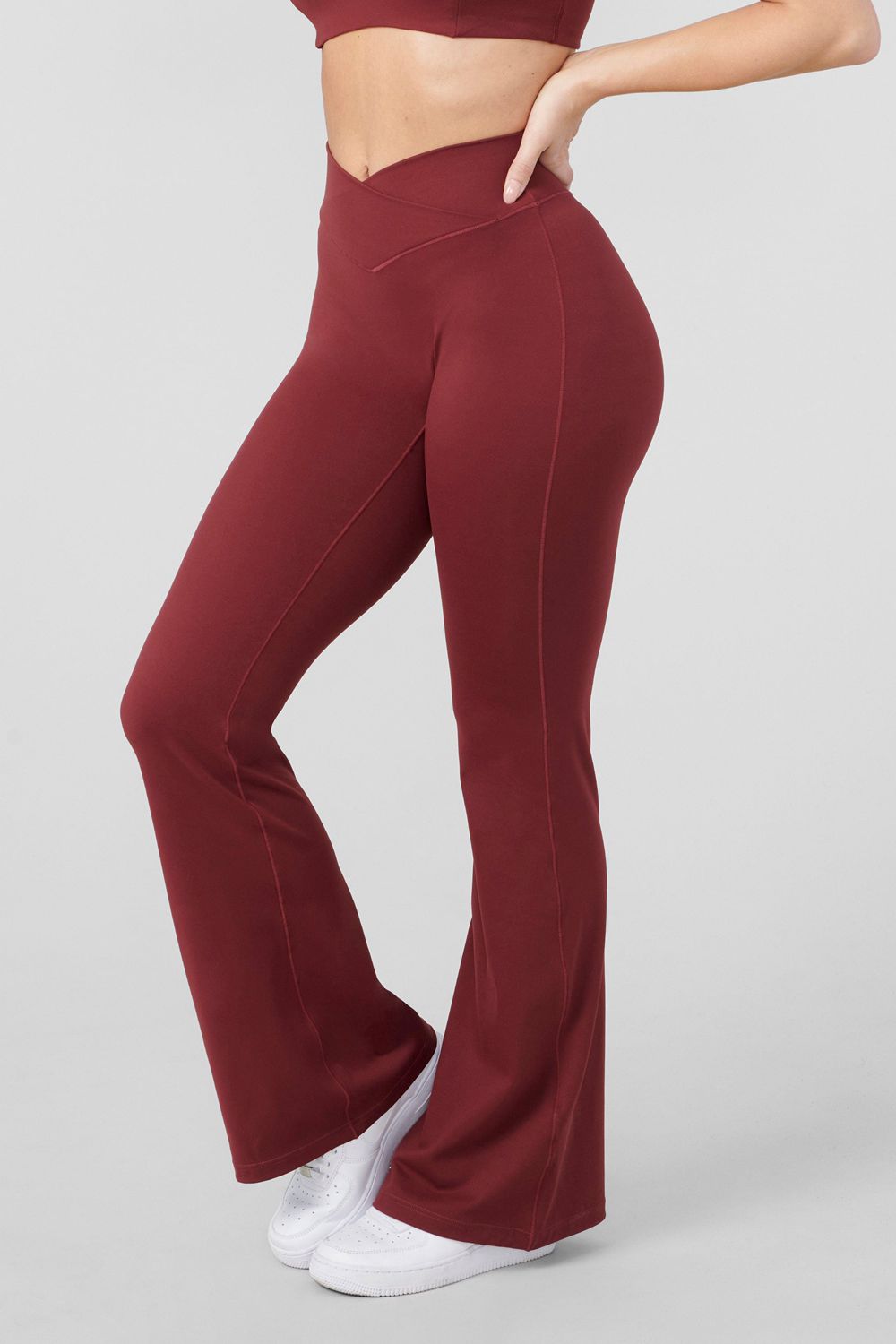 Young LA W215 Vital Flare Pants Burgundy | Australia NPJFC-7239