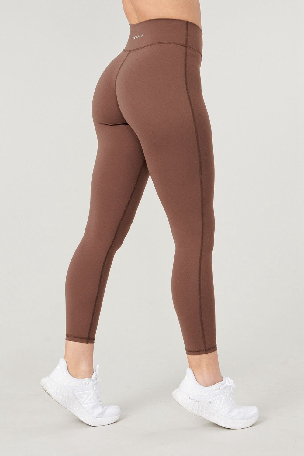 Young LA W221 - Staple Leggings Dark Brown | Australia SETRD-4301