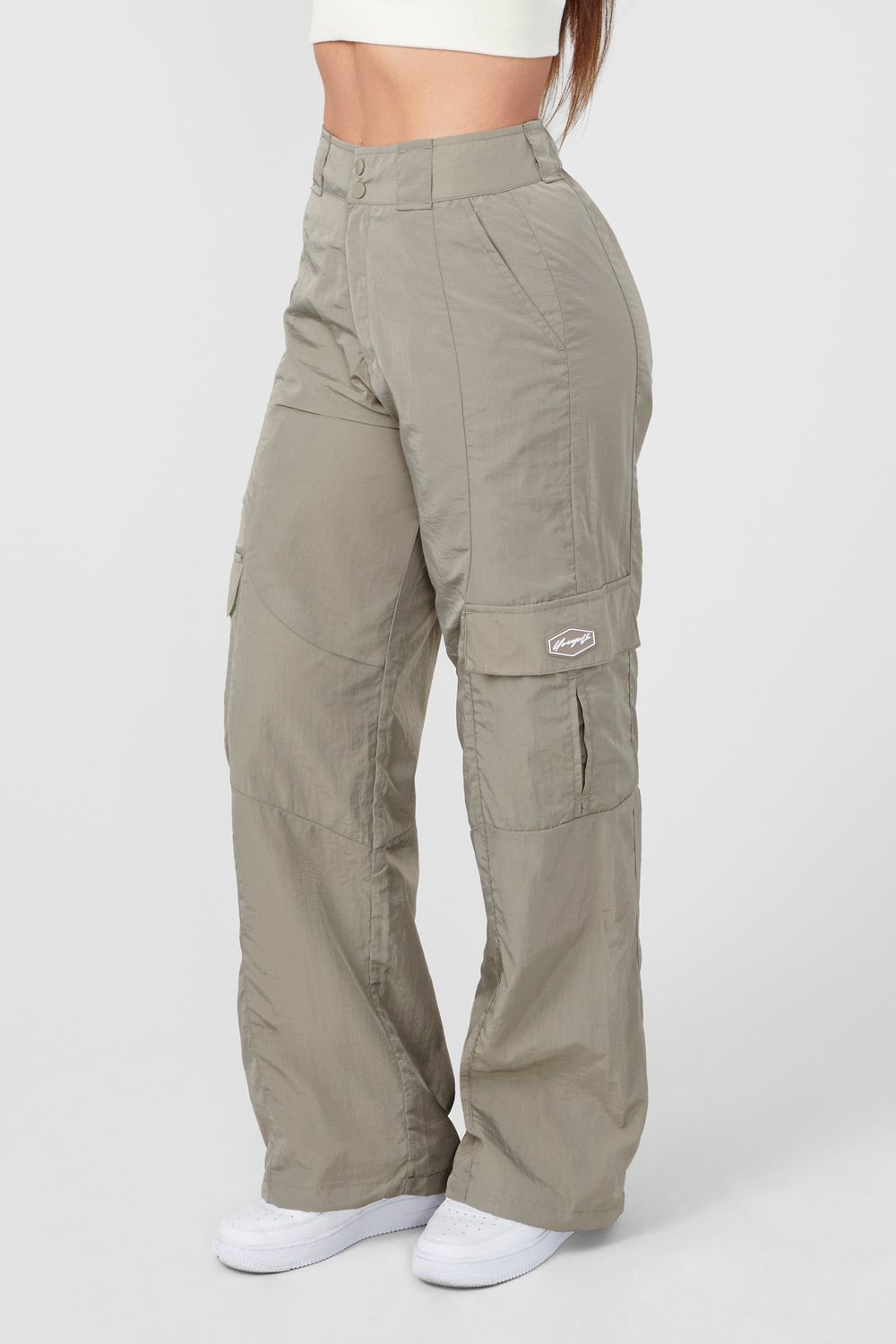 Young LA W222 Retro Cargo Joggers Grey | Australia PWAMB-4152