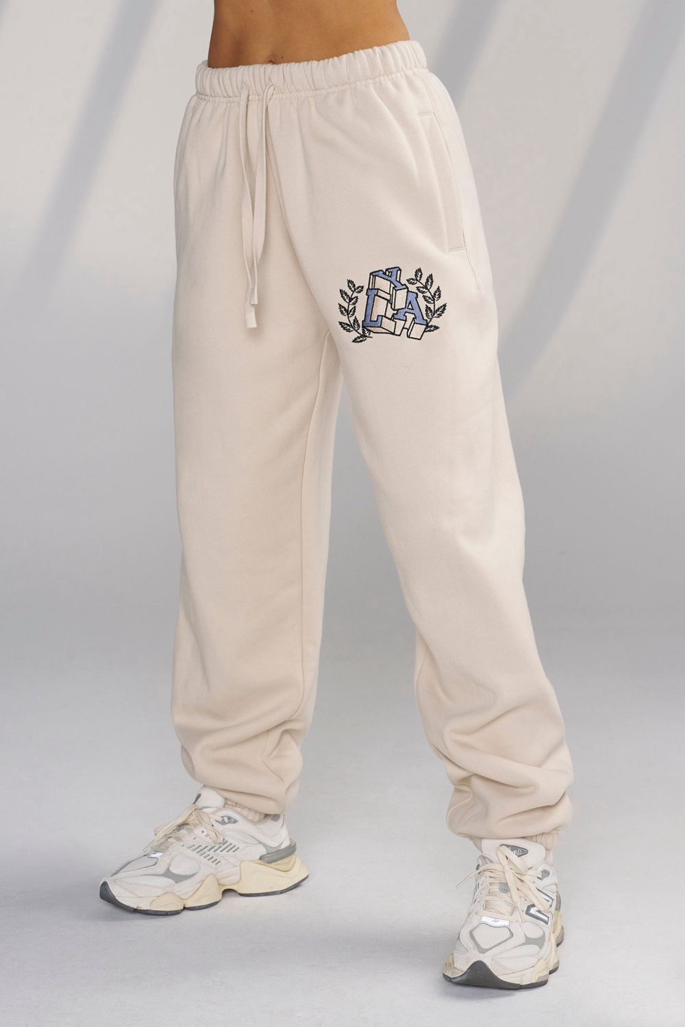 Young LA W226 - Teddy Jogger Cream | Australia WFRYH-7398