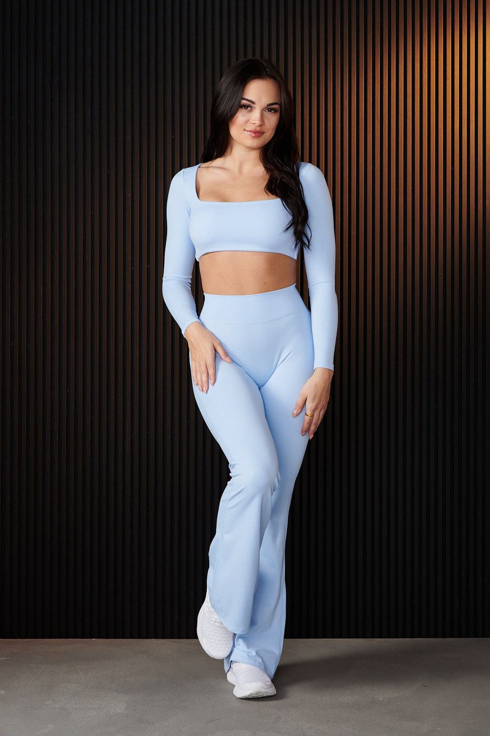 Young LA W227 - Curve Flare Leggings Blue | Australia HZPFQ-3954