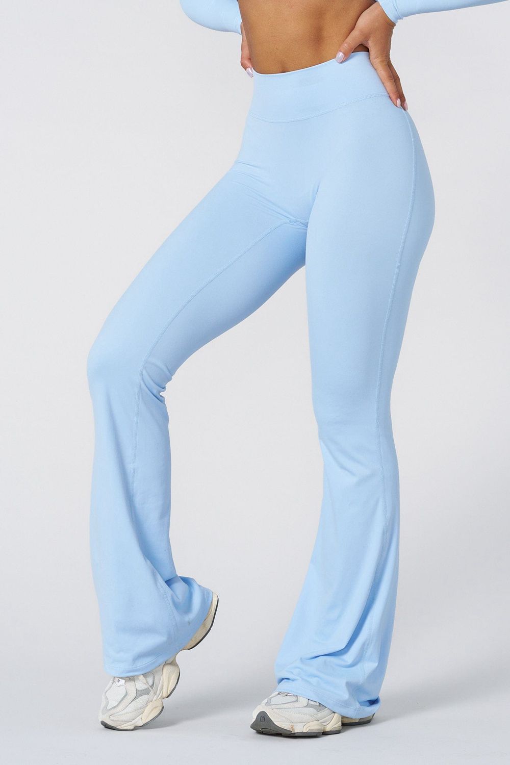 Young LA W227 - Curve Flare Leggings Blue | Australia HZPFQ-3954