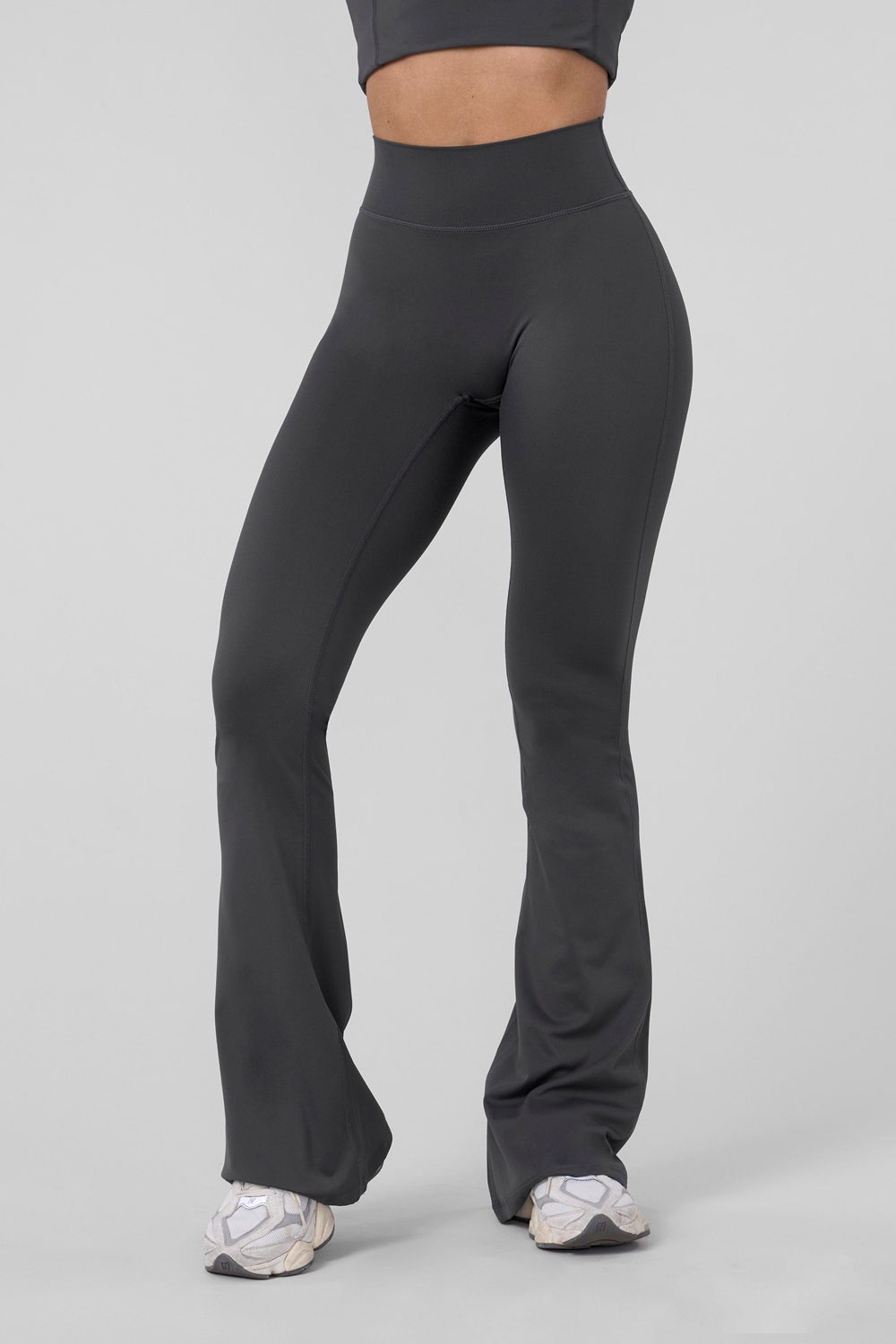 Young LA W227 - Curve Flare Leggings Grey | Australia LPDQF-7938