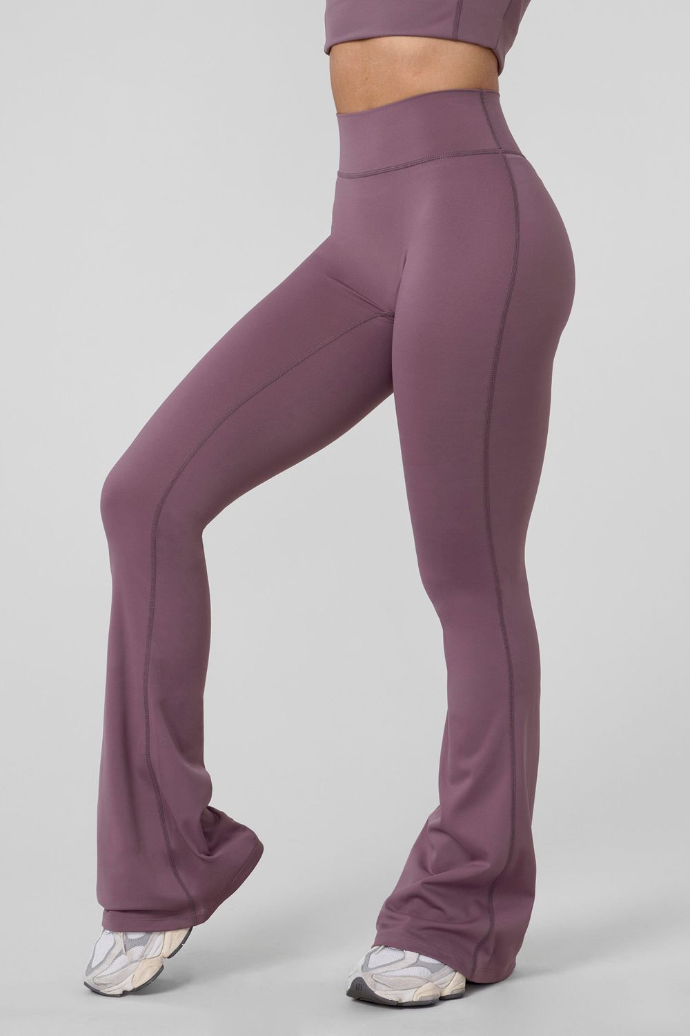 Young LA W227 - Curve Flare Leggings Purple | Australia PFHBJ-0127