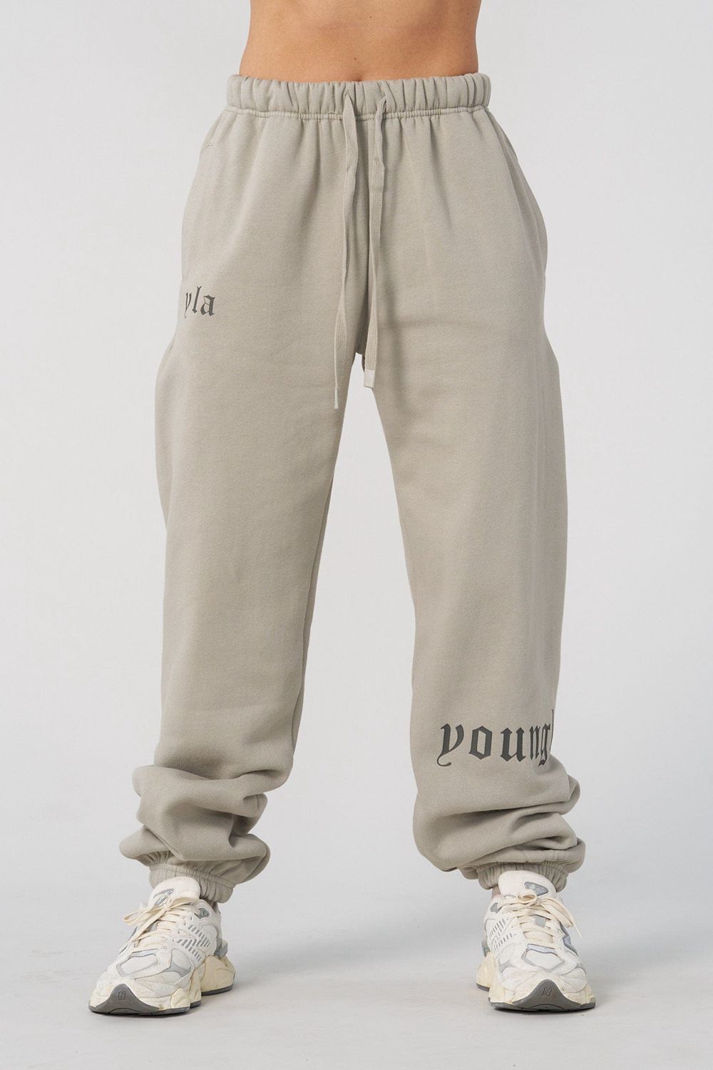 Young LA W232 - Urban Cuff Jogger Light Grey | Australia GRWTS-6170