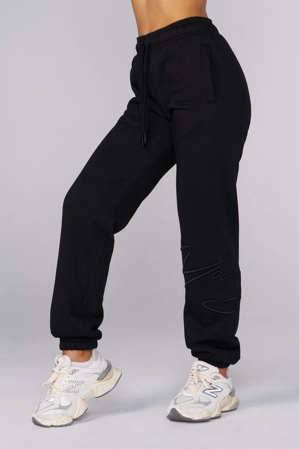 Young LA W246 Signature Joggers Black | Australia CEKHB-8617