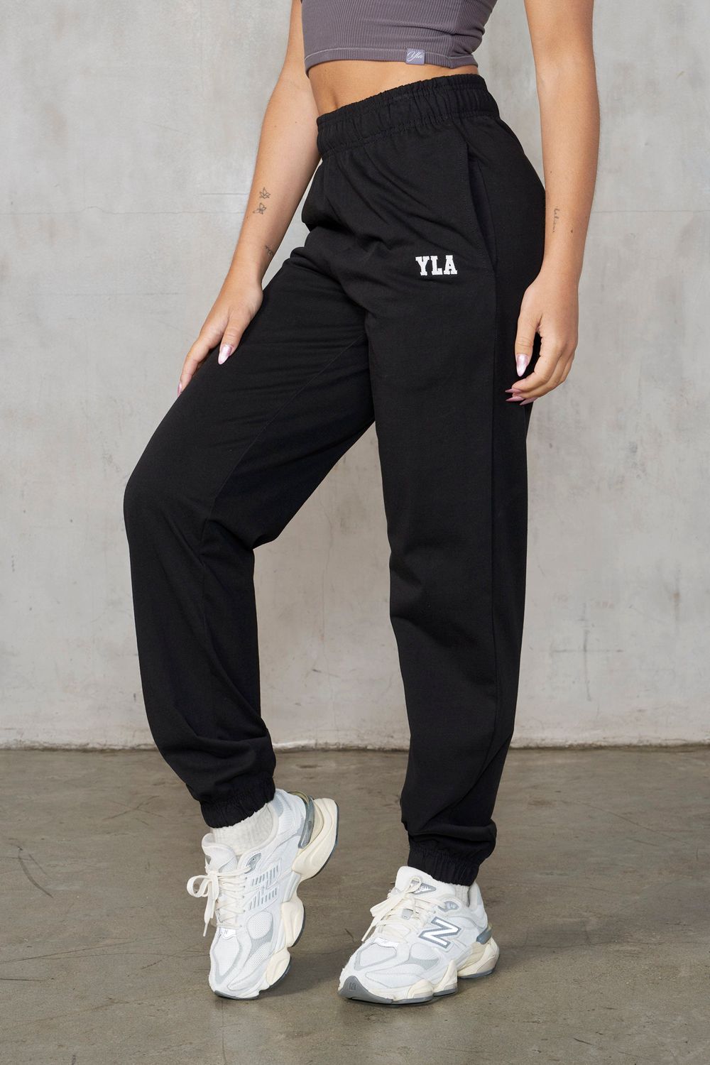 Young LA W247 Pump Cover Joggers Black | Australia QBSRJ-1973