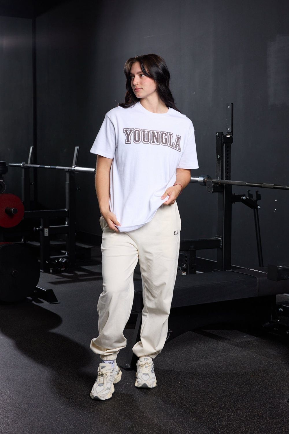 Young LA W247 Pump Cover Joggers White | Australia IGMWU-2750