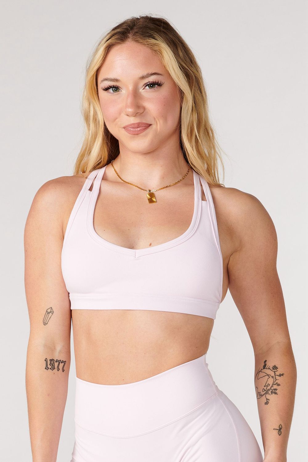 Young LA W318 Effortless Sports Bra Pink | Australia QOYFA-6873