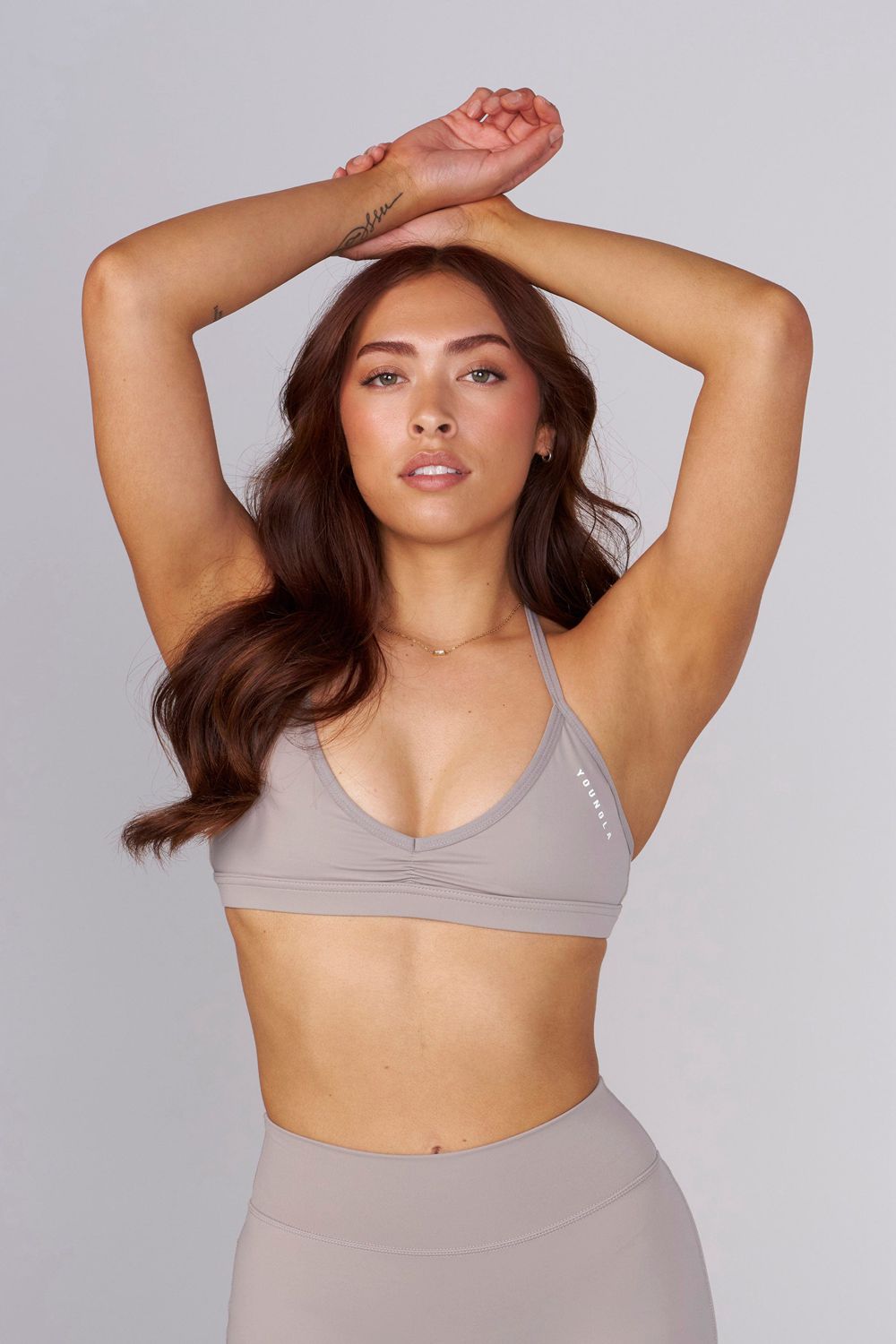 Young LA W335 - Urban V-Neck Bra Grey | Australia AXHVY-8206