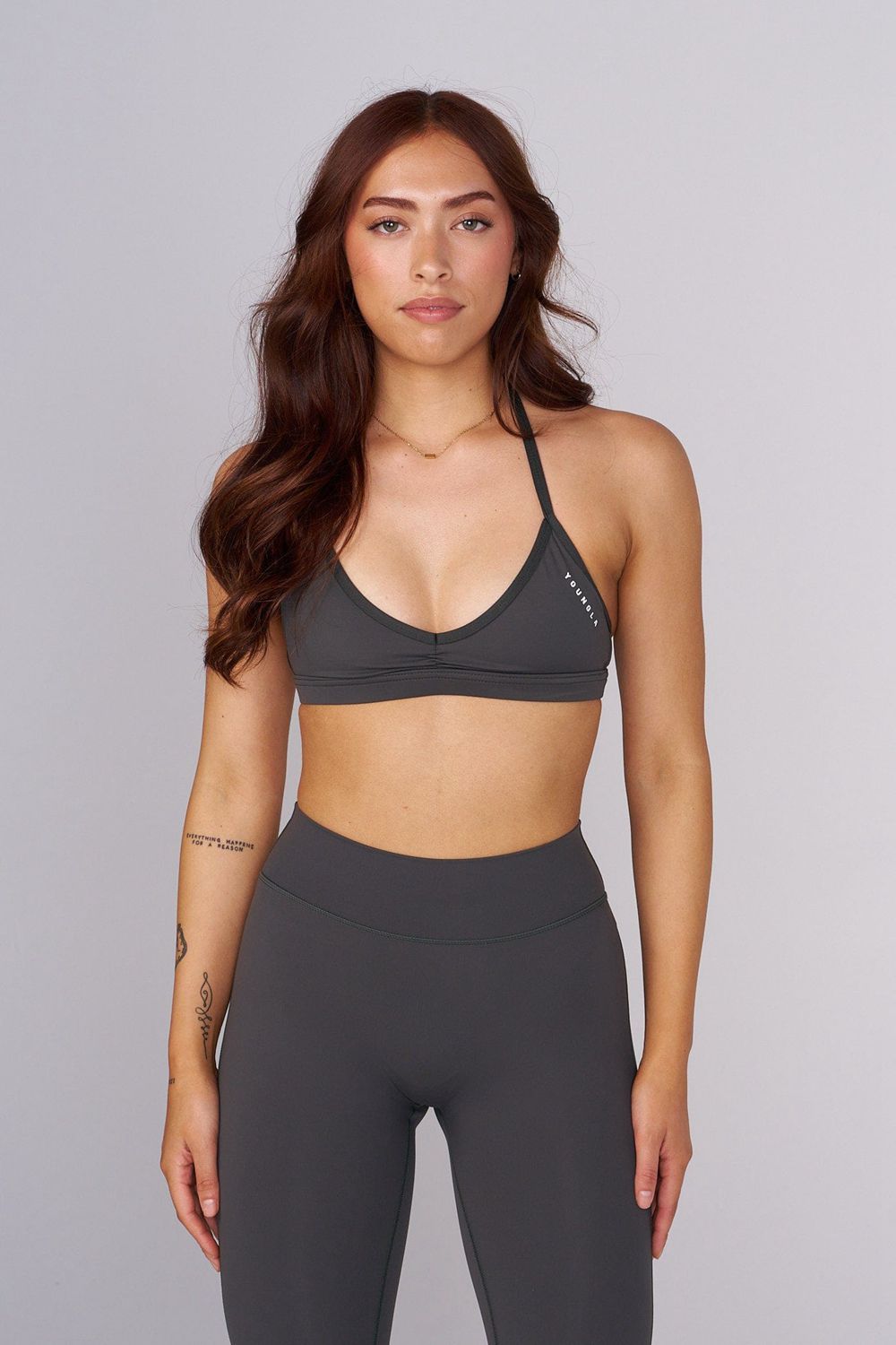 Young LA W335 - Urban V-Neck Bra Grey | Australia AXHVY-8206