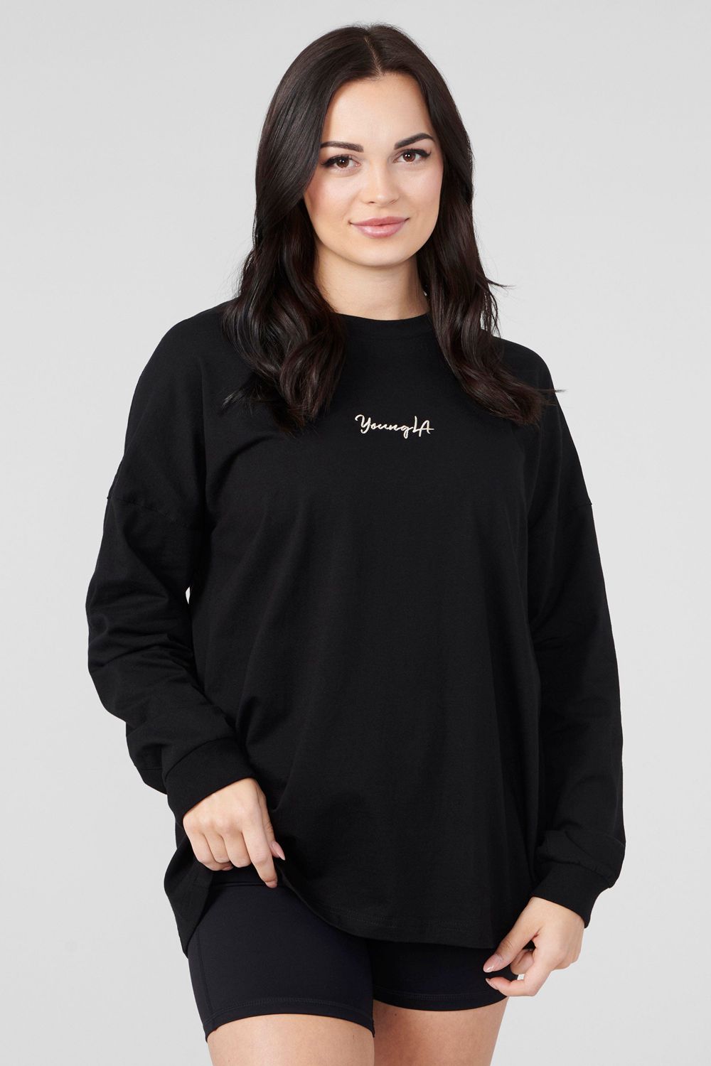 Young LA W416 Retro Long Sleeve Fall 23 Black | Australia FIQPJ-6283