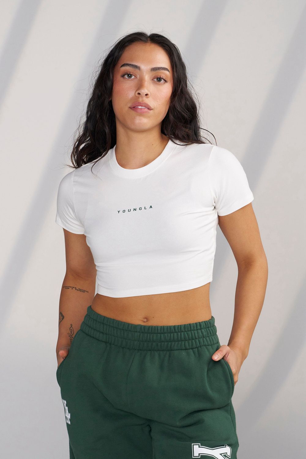 Young LA W435 - Og Baby Tee White | Australia ZVLJB-2863