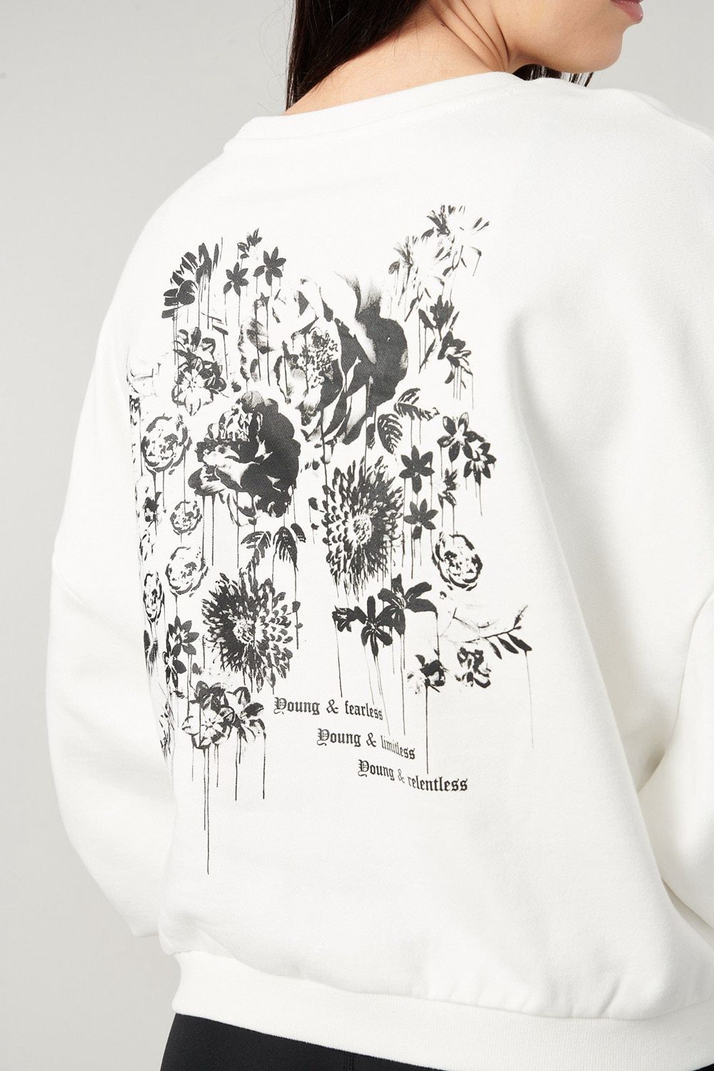 Young LA W513 - Willow Crewneck White | Australia PCHWB-1783