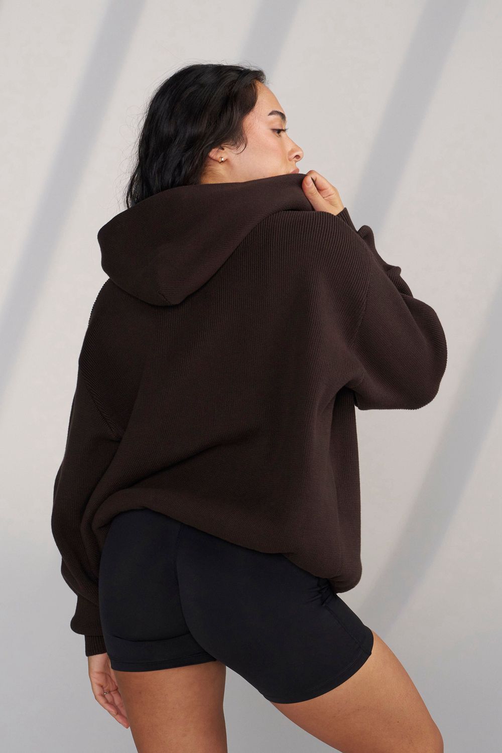 Young LA W514 - Bella Sweater Hoodie Dark Brown | Australia KXJUL-5216