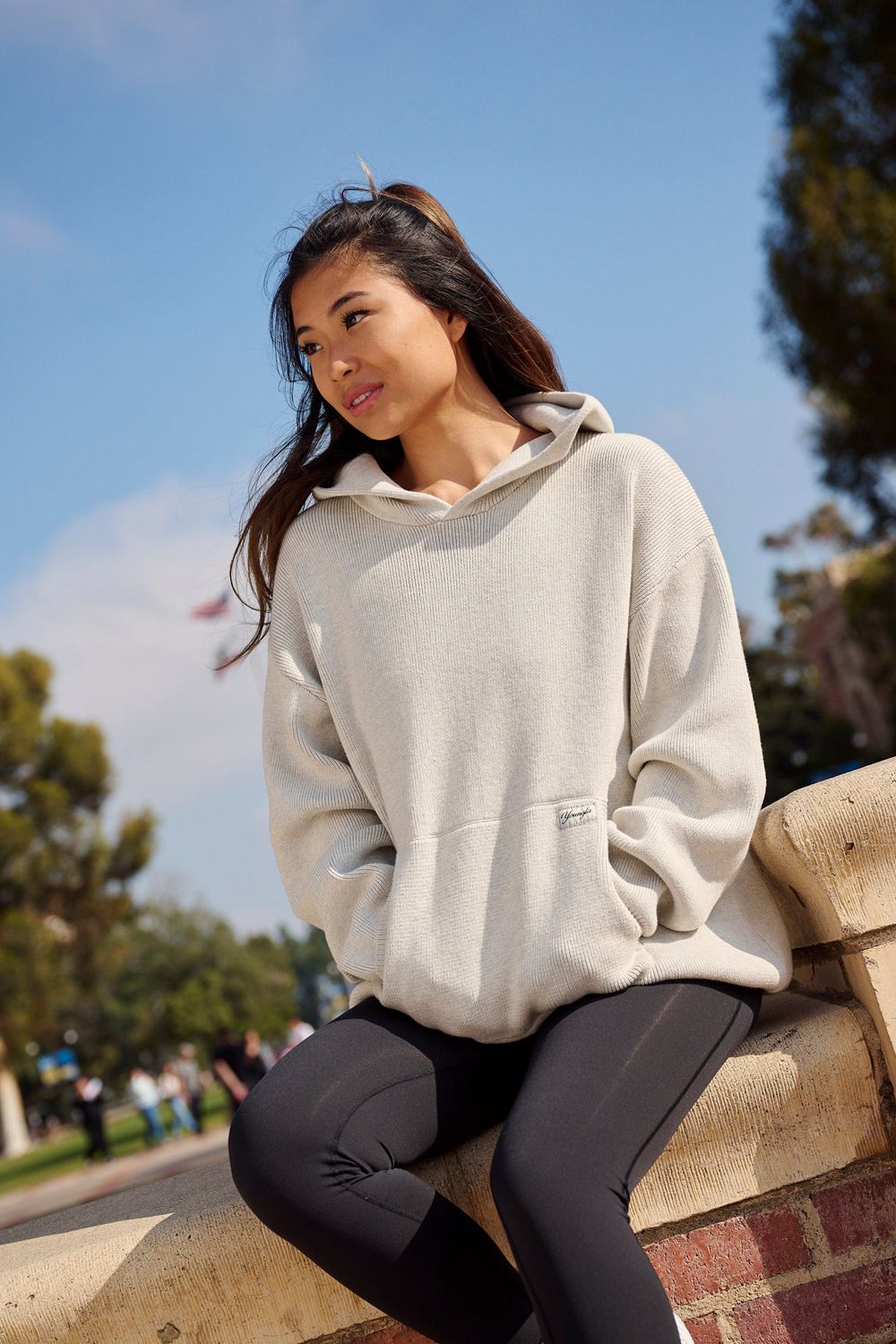 Young LA W514 - Bella Sweater Hoodie Light Grey | Australia YMQJG-8546