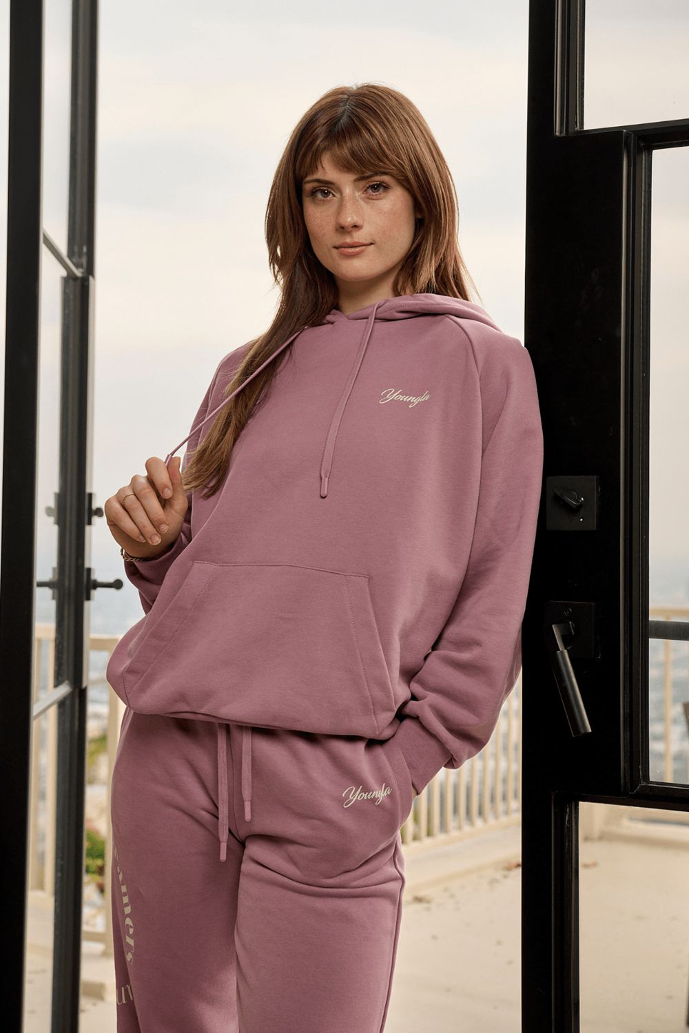 Young LA W516 Revolve Hoodie Purple | Australia ZPMAE-7409