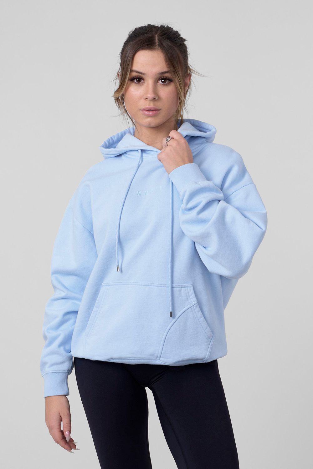 Young LA W518 - Minimal Hoodie Blue | Australia QDSAM-1354